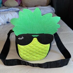 PINK Victoria's Secret Pineapple Kids Bag - Green and Black